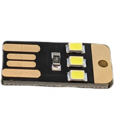 Фонарик миниатюрный ночник LED USB 5V холодный свет (19327)