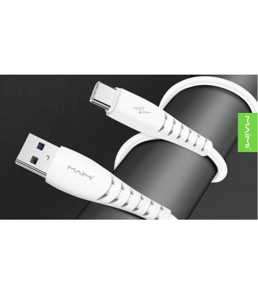 Кабель для зарядки телефона планшета USB Type C 2м (19301)