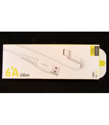 Кабель для зарядки и передачи данных Maimi 6A Type C 1м (18588)