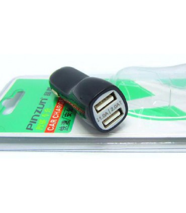 Автомобильное зарядное автозарядка Pinzun 2A 2*USB (14839)
