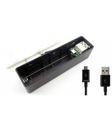 Power Bank Портативная Зарядка 1*18650 белый (10443)