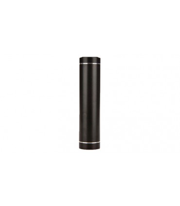 Power Bank Портативная Зарядка 1*18650 алюминий черный (10433)
