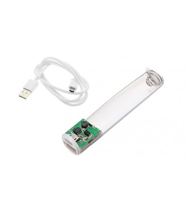 Power Bank Портативная Зарядка 1*18650 алюминий серый (10778)