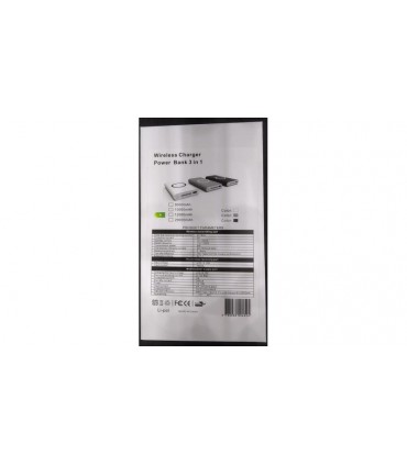 Power Bank Qi павербанк с беспроводной зарядкой 5V 2A емкость 10000mAh (15707)