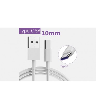 Кабель для зарядки телефона планшета удлиненный USB Type C 10mm (19297)