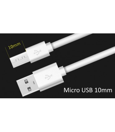 Кабель для зарядки телефона планшета удлиненный Micro USB 10mm (19298)