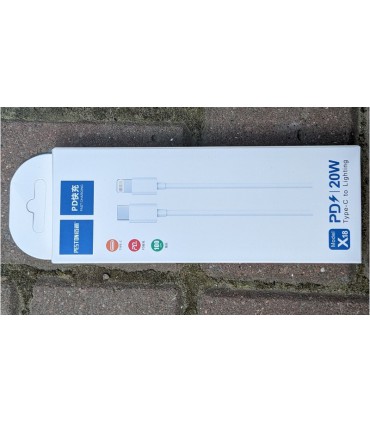 Кабель для зарядки телефона Type C IPhone Lighting 20W (19302)