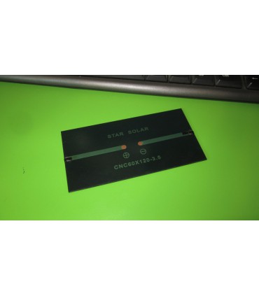 Солнечная панель поликристалл 3.5V 0.9W CNC60*120 Star Solar (12620)