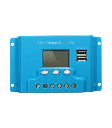 Контроллер заряда PWM 30A 12-24 с LCD и USB (10122)
