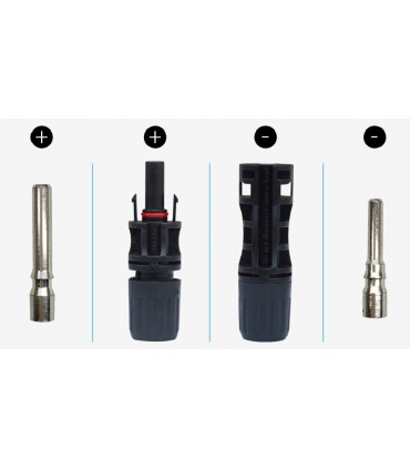 Коннектор солнечной панели водонепроницаемый MC4 IP67 1500V 30A (18691)