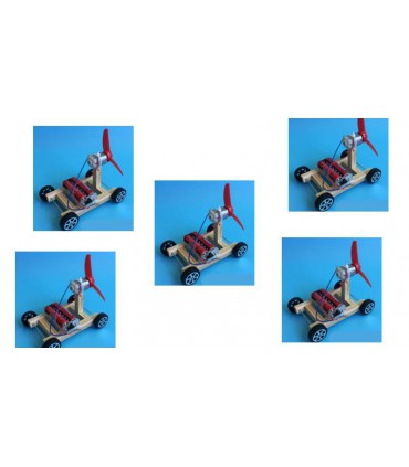 Детский конструктор DIY STEM-образование Автомобиль с пропеллером (16484)