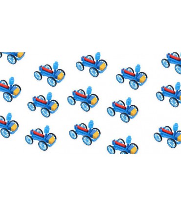 STEM-конструктор движущейся робот-машинка с пневмодвигателем на сжатом воздухе (16472)