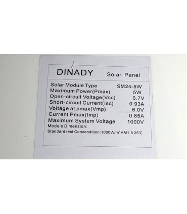 Солнечная панель гибкая 5W 6V 300*190мм (17385)