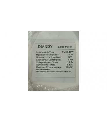 Солнечная панель гибкая 40W 18V 750*350мм (17379)