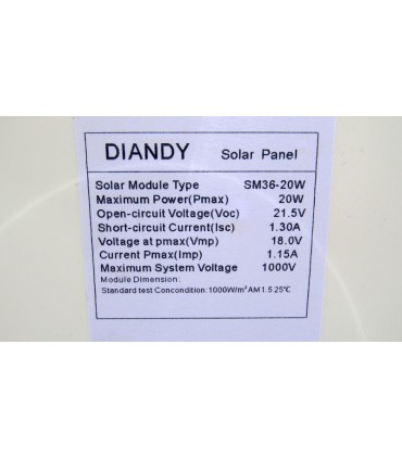 Солнечная панель гибкая 20W 18V 420*340мм (18636)