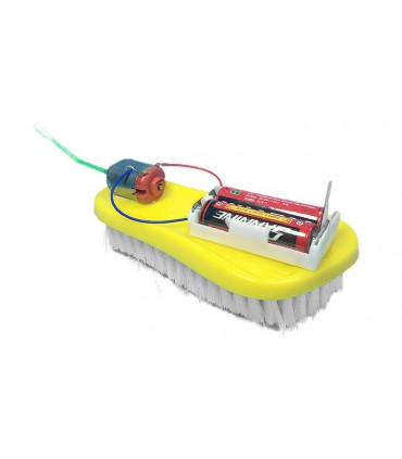STEM-конструктор робот-щетка с электромеханическим вибрационным приводом (16461)