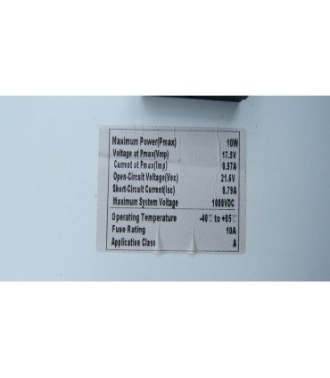 Солнечная панель поликристалл 10W 18V 35*25см (18913)