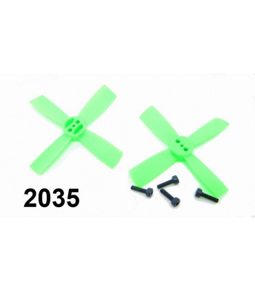 Пропеллеры лопасти квадрокоптера дрона HSKRC 2035 тройные с болтами (14833)