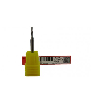 Фреза Huhao однозаходная для порезки акрилла 3.175*1.5*6*38мм (17097)