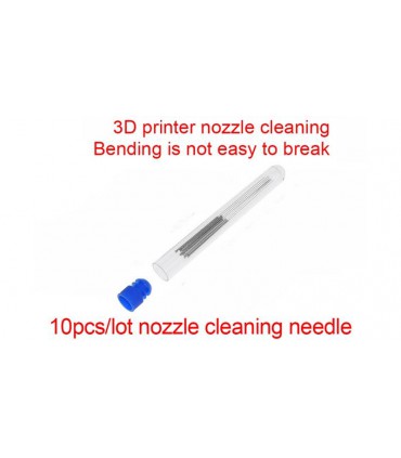 Игла насадка из нержавейки для очистки сопла 0.2мм 3D-принтера 10шт (16847)
