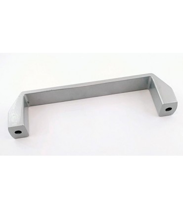 Алюминиевая ручка под профиль серая 180мм (16681)