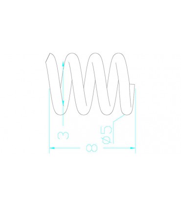 Пружина для стола 3D-принтера 5*8мм MK2B MK3 MK2A (16392)