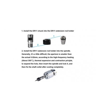 Цанговый патрон удлинитель шпинделя цанга LNO ER11 5mm для фрезерного станка (16377)