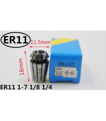 Цанга ER11 1/8 дюйма 3.175мм цанговый патрон для гравировальнего станка (16349)