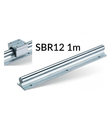 Стальной линейный вал на опоре SBR12 1м (15138)