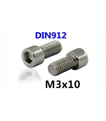 Винт с цилиндрической головкой M3*10mm DIN912 (14824)