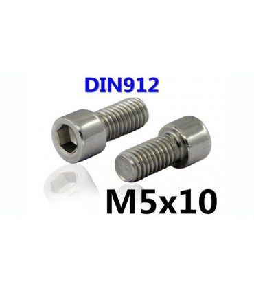 Винт болт с цилиндрической головкой M5*10mm DIN912 (14822)