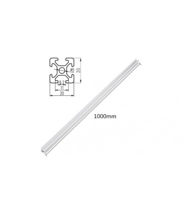 Станочный профиль алюминиевый анодированный 20*20мм 2020 1м ЧПУ 3D-принтер (14703)