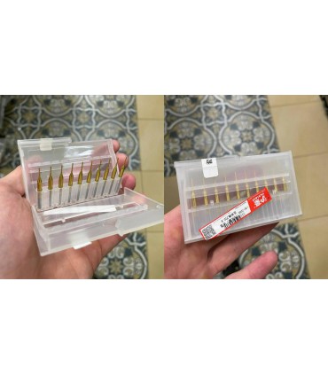 Сверло для станка ЧПУ Tin Nano Coating PCB 3.175*0.8*5.5 H0812080 (14481)