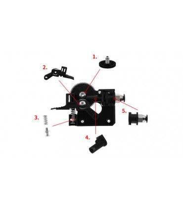 Крепление для экструдера принтера Titan E3D V6 под Nema17 под нить 1.75мм (16245)