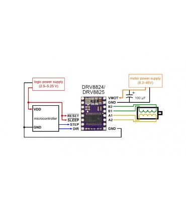 Драйвер шагового двигателя DRV8825 (12051)