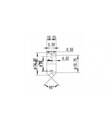Пластиковый V-образный шкив с подшипником 3D принтера ЧПУ (12130)