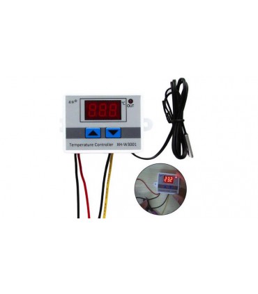 Цифровой термостат XH-W3001 0.1 градус 1500W 12V (16901)