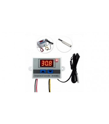 Цифровой термостат XH-W3001 0.1 градус 1500W 12V (16901)