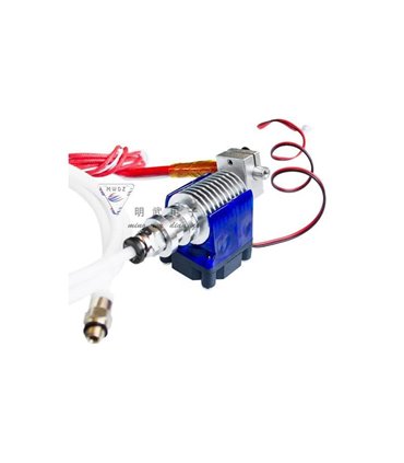 Экструдер для 3D-принтера E3D V6 длинный 3мм с трубкой и вентилятором (15908)