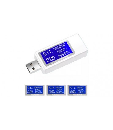 Тестер USB-тестер Keweisi KWS-1705A для измерения напряжения емкости тока (18946)