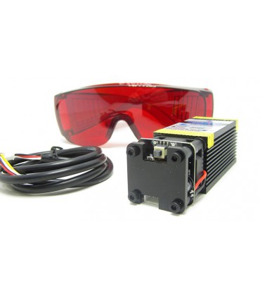 Лазерный модуль с драйвером и вентилятором 3pin PWM 450nm 2.5W (15988)