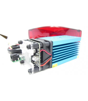 Лазерный модуль с драйвером и вентилятором 3pin PWM 450nm 15W (15990)