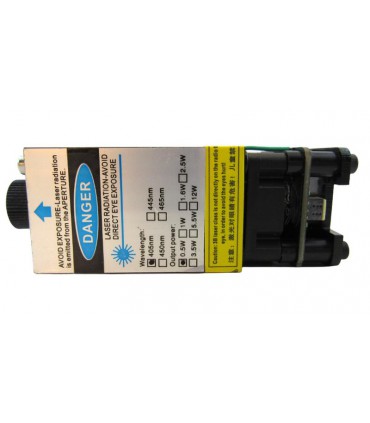 Лазерный модуль лазер для станка 405nm 0.5W 500mW (18096)