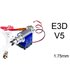 Экструдер для 3D-принтера E3D V5 длинный 1.75мм с трубкой и вентилятором (15907)