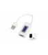 USB тестер емкости usb вольтметр амперметр KCX-017 3-15V 3A (15939)