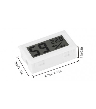 Цифровой LCD термометр врезной гигрометр влагомер (12229)