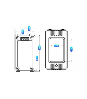 Ваттметр мощности переменного тока 100A PZEM-022 Split-CT (16650)