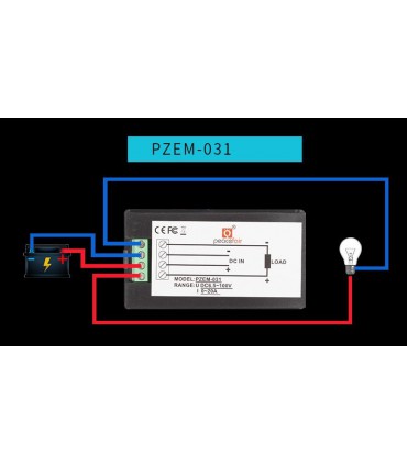 Ваттметр вольтметр амперметр DC 6.5-100V 20A PEACEFAIR PZEM-031 (10263)