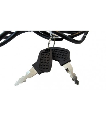 Комплект ручка газа с LCD дисплеем и замком зажигания 48V (15197)