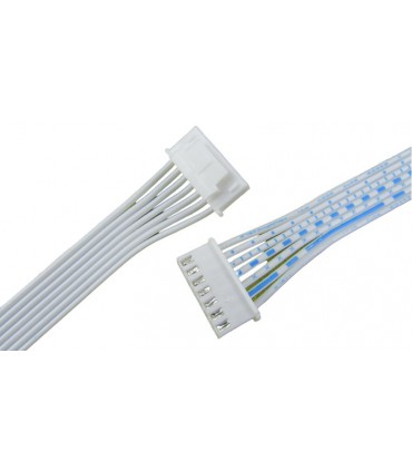 Шлейф кабель XHB2.54 с зажимом 7pin 20см (18676)